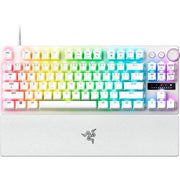 Razer Huntsman V3 Pro Tenkeyless - TKL Analog Optical Esports Keyboard Snap Tap & Rapid Trigger (Quick Onboard Adjustments, Multi-function Dial and Buttons) US-Layout | White