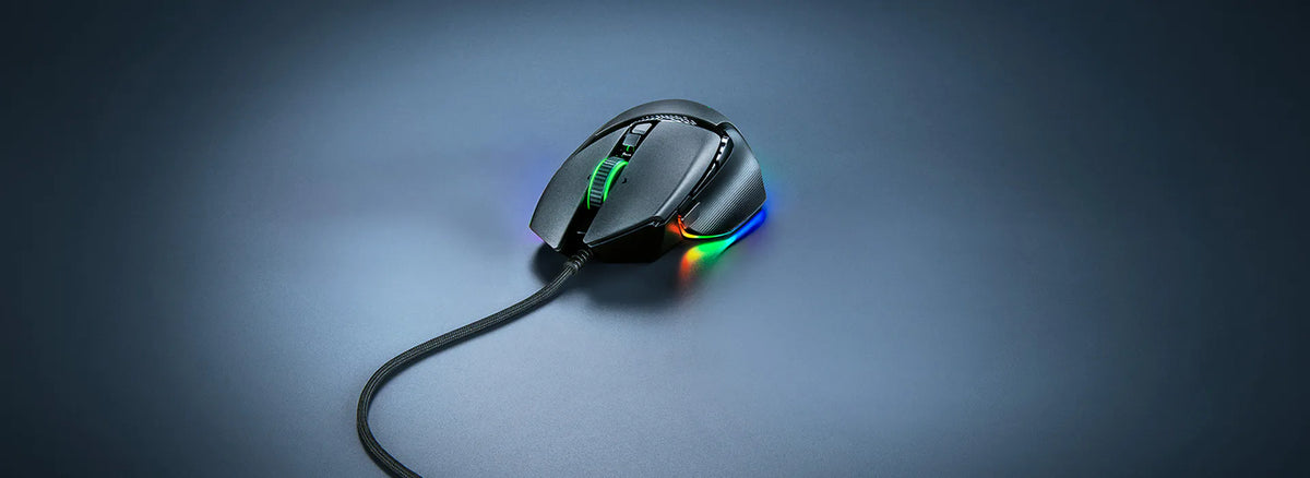 Razer Basilisk V3 35K Wired Ergonomic RGB Gaming Mouse , Focus Pro 35K Gen-2 Optical Sensor , 35,000 DPI , 11 Programmable Controls , HyperScroll Tilt Wheel , Chroma RGB – Black