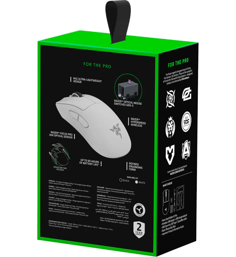 Razer DeathAdder V3 Pro USB Optical Wireless RGB Gaming Mouse