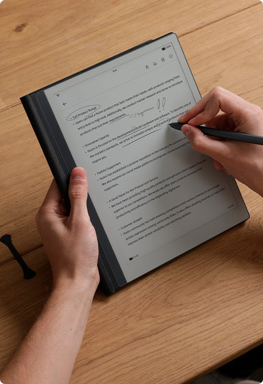 HUION Ink - Bluetooth Digital Notepad with Battery-Free Stylus and 50-