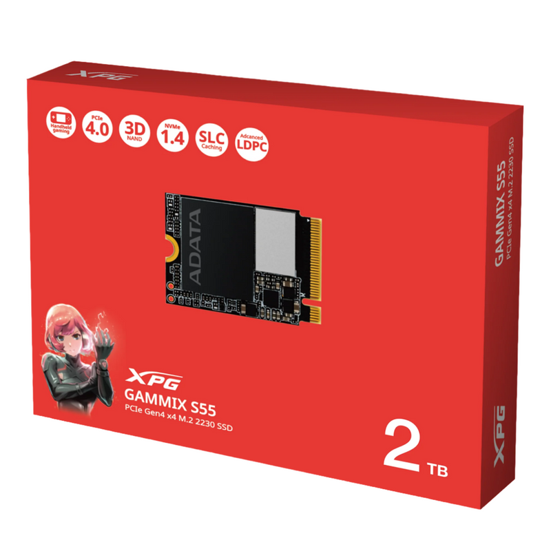 XPG GAMMIX S55 1TB PCIe Gen4 x4 M.2 2230 Solid State Drive