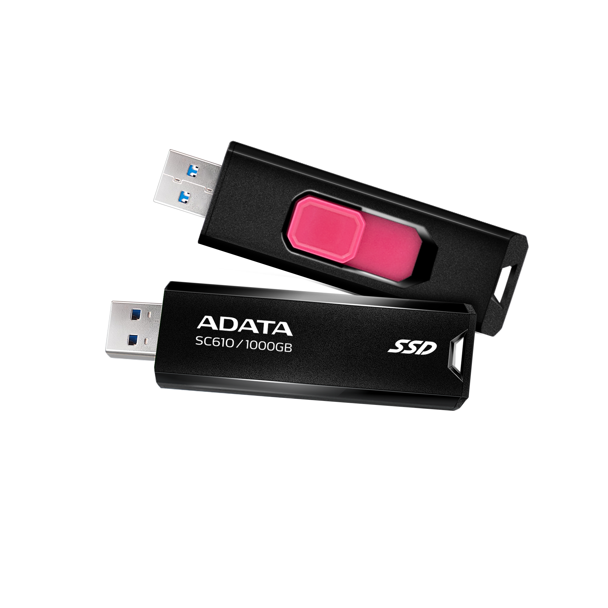ADATA SC610 1TB USB 3.2 Gen2 External SSD – 550MB/s, Capless & Cable-Free, Pocket-Sized Portability
