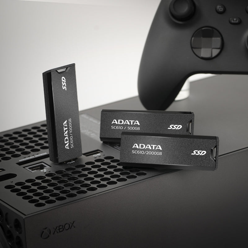 ADATA SC610 External SSD Stick - Up to 550/500MB/s SuperSpeed USB 3.2 Gen 2 USB-A Solid State Flash Drive