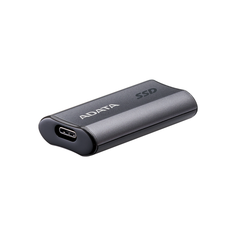 ADATA SC750  Up to 1000 MB/s- HighSpeed USB 3.2 Gen 2 USB-C External Portable SSD Black Titanium