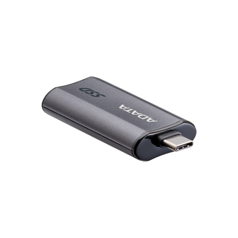 ADATA SC750  Up to 1000 MB/s- HighSpeed USB 3.2 Gen 2 USB-C External Portable SSD Black Titanium