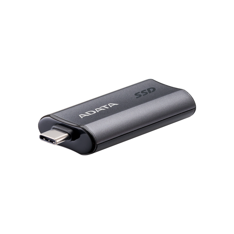 ADATA SC750  Up to 1000 MB/s- HighSpeed USB 3.2 Gen 2 USB-C External Portable SSD Black Titanium