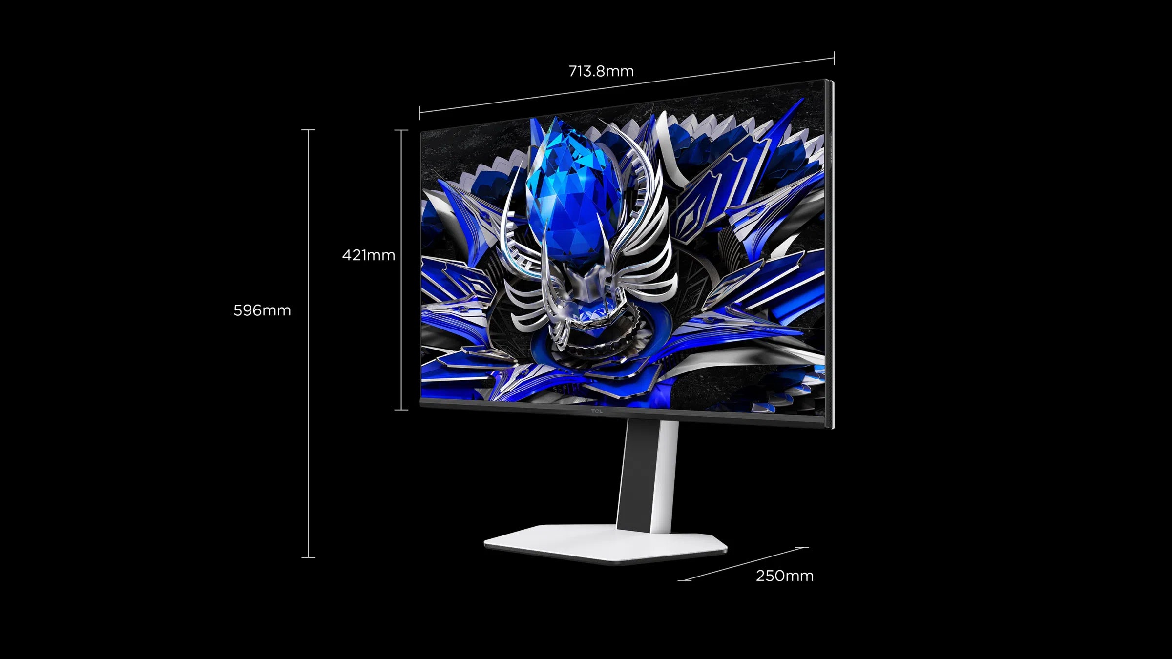 TCL 32R84 32" QD-Mini LED Monitor – 4K UHD, 165Hz, 1ms GTG, 1400 Local Dimming Zones, HDR, 96% DCI-P3
