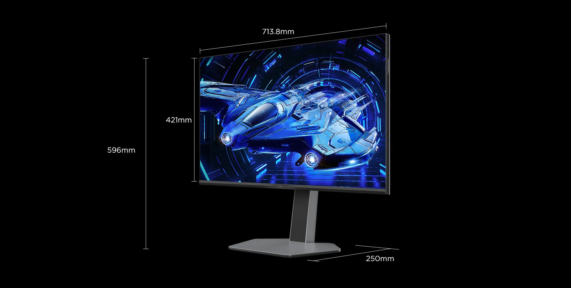 TCL 32G64 32" QD-Mini LED Monitor – QHD, 180Hz, HDR600, 96% DCI-P3, 1ms GTG, FreeSync & G-SYNC Compatible