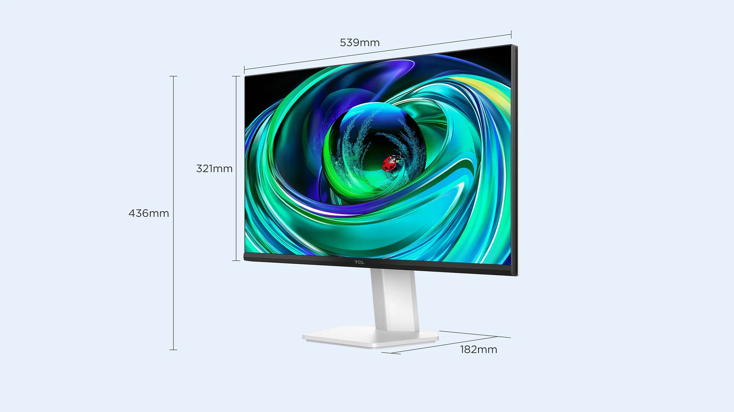 TCL 24G54 24" Mini LED Monitor – FHD, 100Hz, HDR400, 84 Local Dimming Zones, 92% DCI-P3