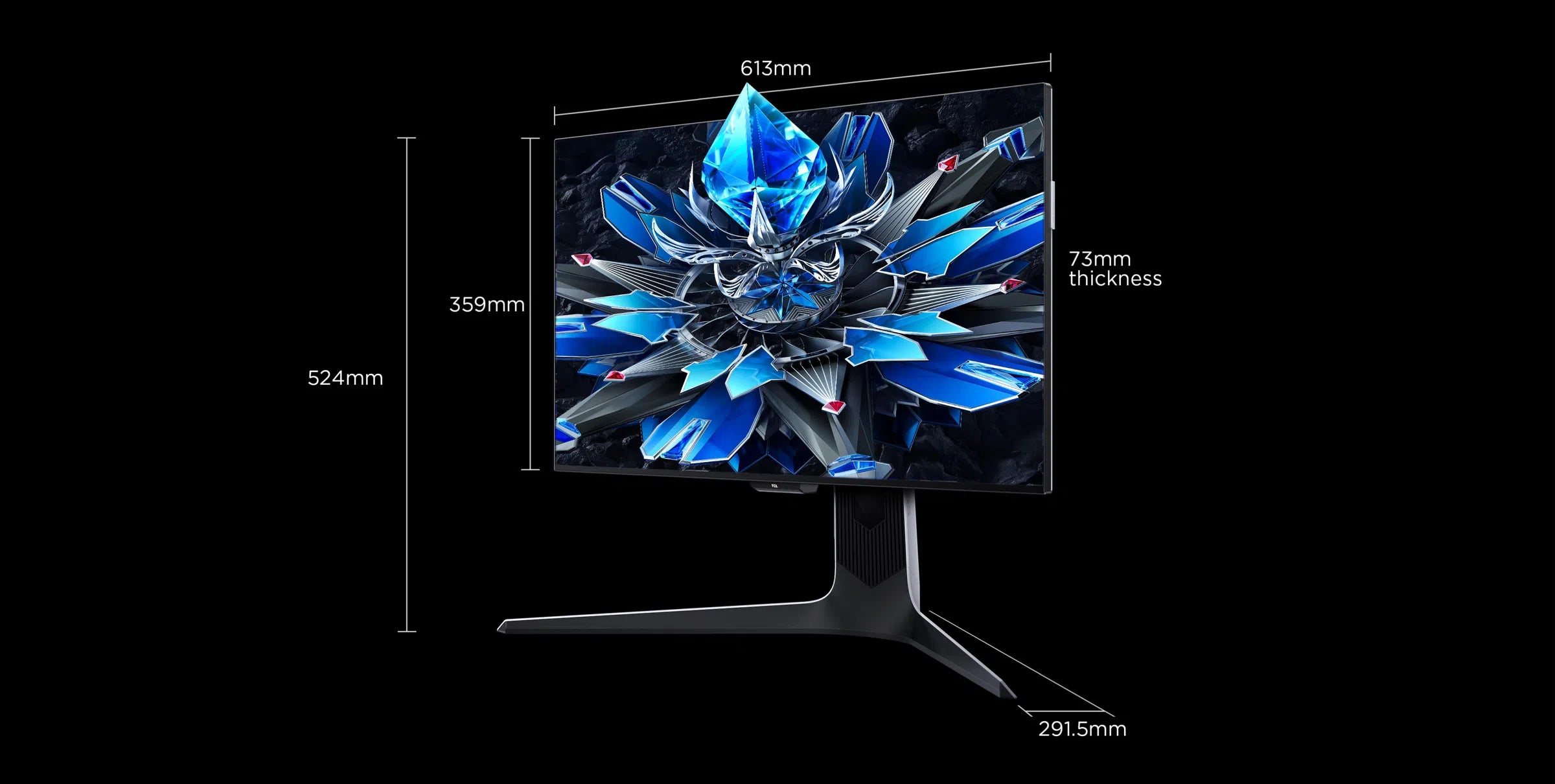 TCL 27R73Q 27" HDR Professional Monitor – 4K, 240Hz, HDR1600, 1100+ Local Dimming Zones, QLED, FAST-HVA