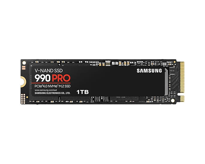 Samsung 990 PRO 1TB NVMe PCIe Gen 4.0 M.2 SSD – Up to 7,450 MB/s Read, 6,900 MB/s Write, Enhanced Power Efficiency, Smart Thermal Control