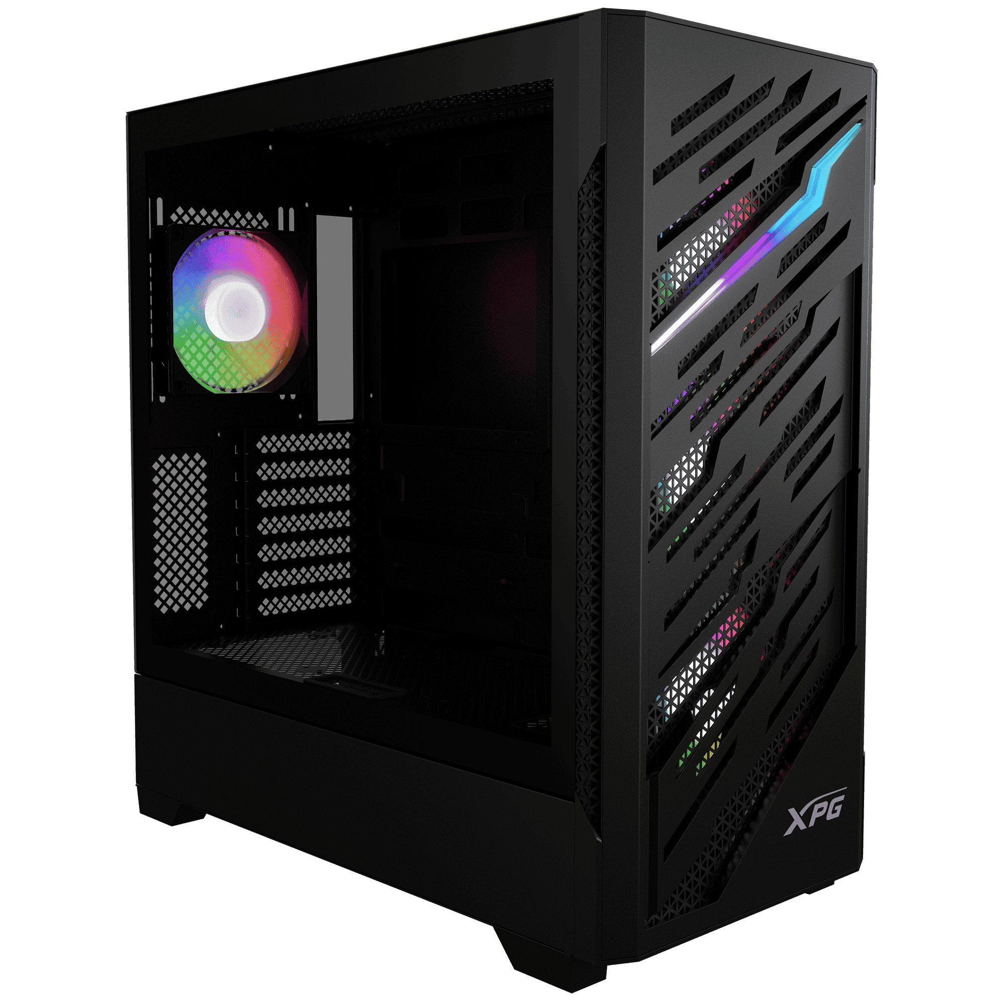 XPG Starker Air BTF Mid‑Tower Case – E‑ATX Support, 4 ARGB Fans, 360 mm Radiator, Magnetic Steel Mesh, USB‑C (Black)