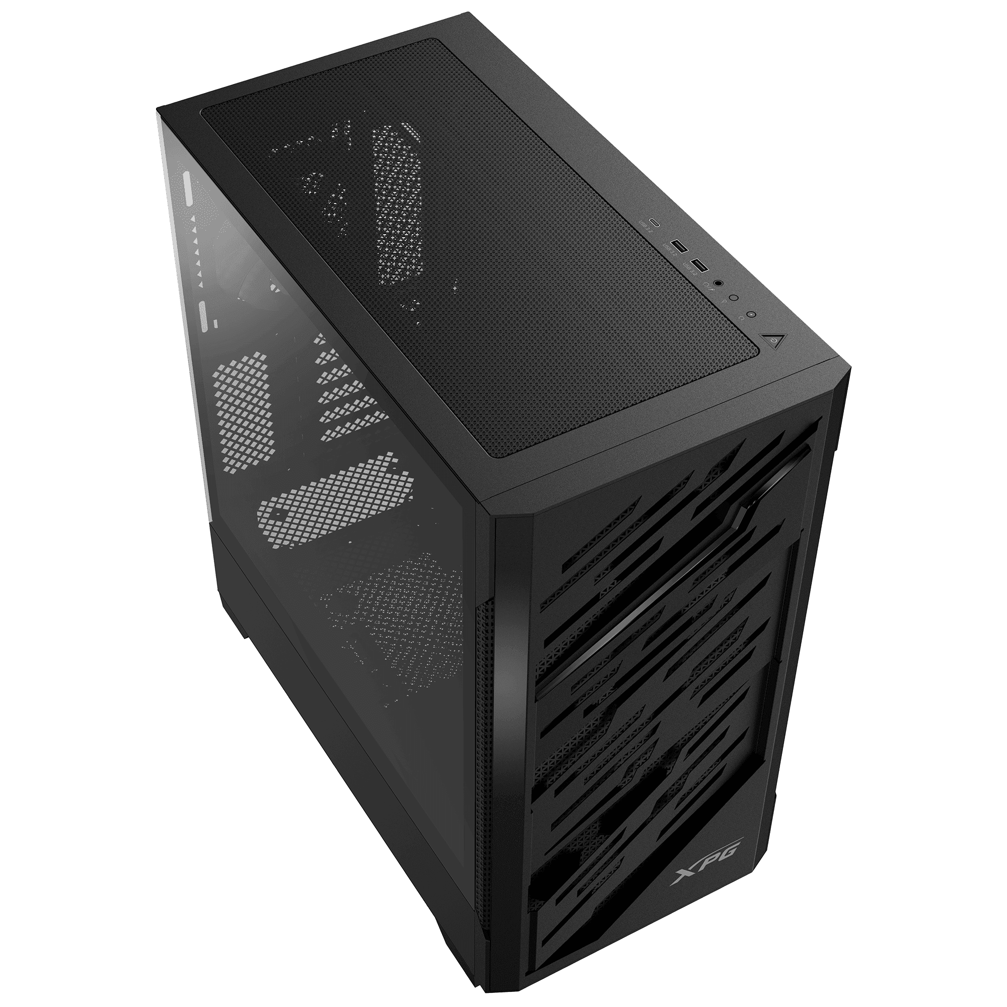 XPG Starker Air BTF Mid‑Tower Case – E‑ATX Support, 4 ARGB Fans, 360 mm Radiator, Magnetic Steel Mesh, USB‑C (Black)
