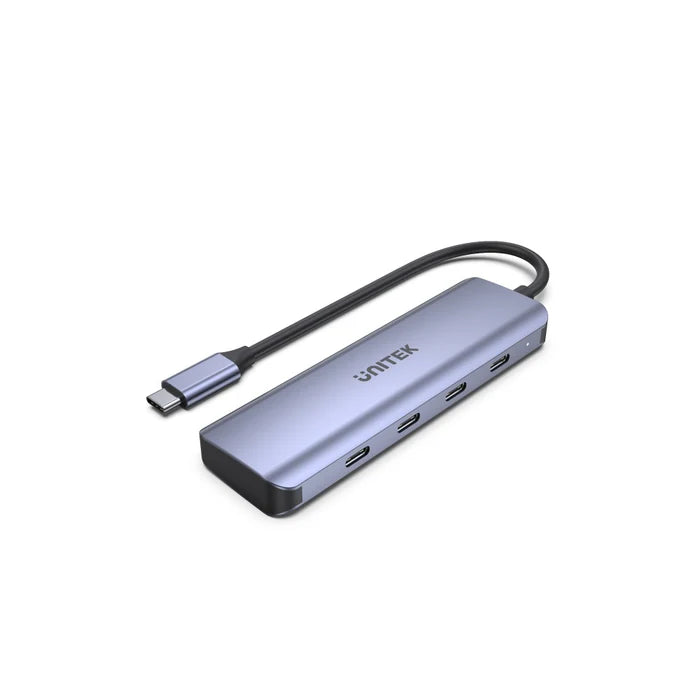 UNITEK UHub Q4 Next 4-Ports USB-C Hub — USB-C & USB-A Ports, Plug-and-Play Expansion Hub for Laptops & Tablets