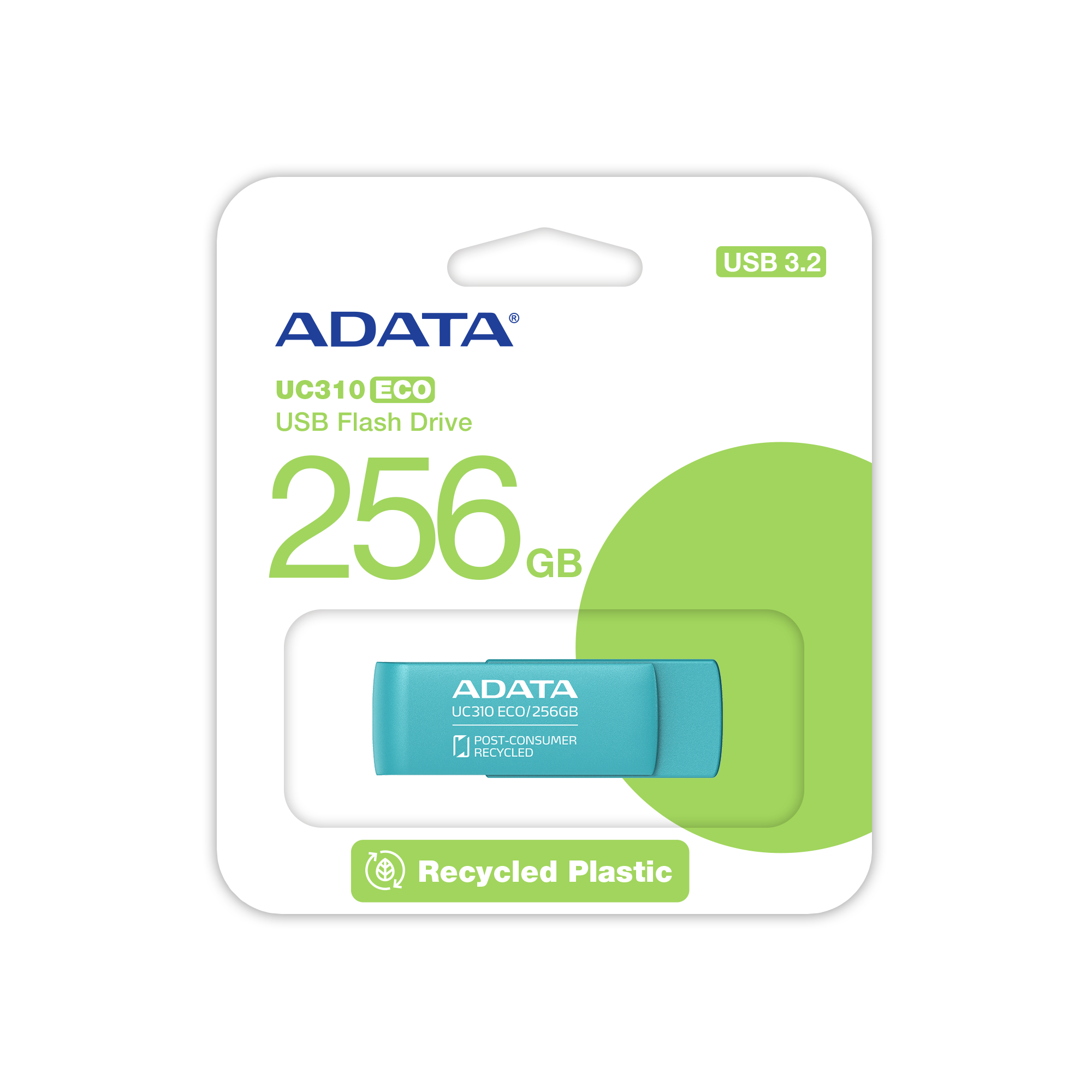 ADATA UC310 Eco USB Flash Drive 35% PCR USB 3.2 - 256GB