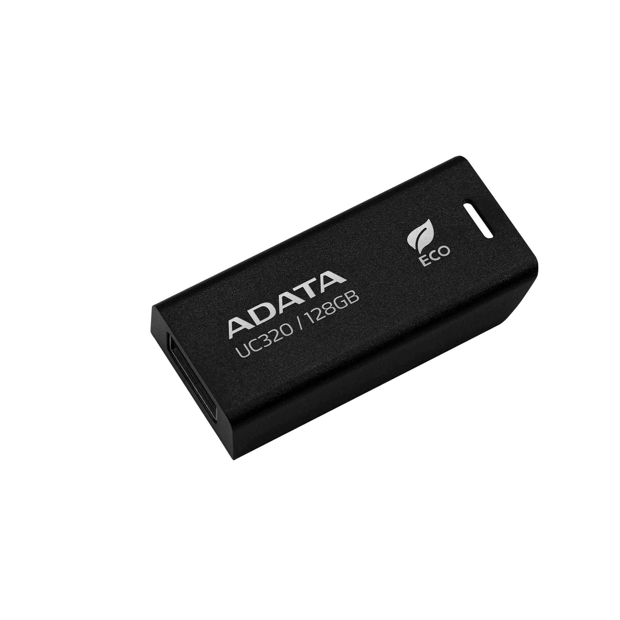 ADATA UC320 128GB USB 3.2 Flash Drive – Capless Slide Design, PCR Plastic, 5Gbps, Keychain Loop