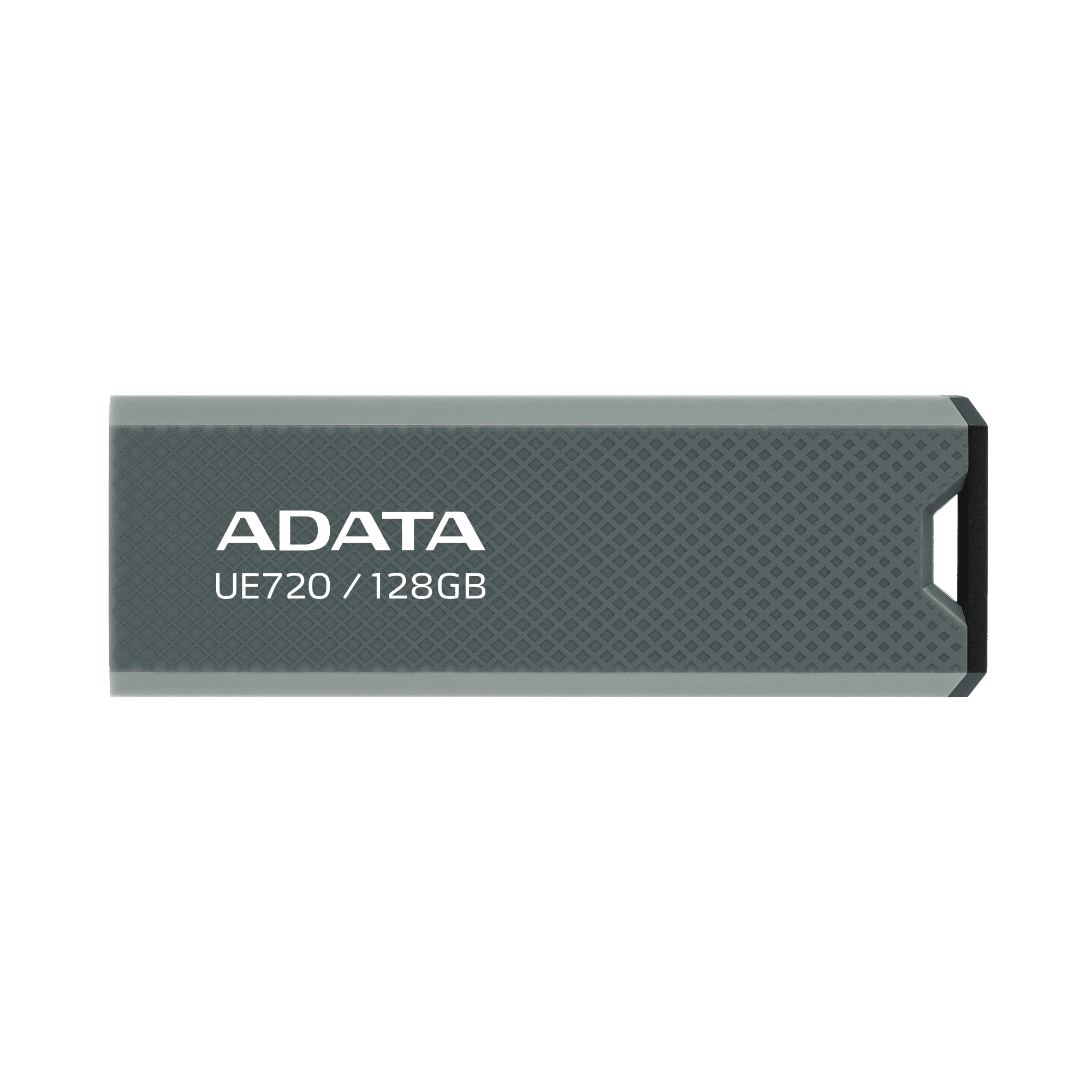 محرك أقراص فلاش ADATA UE720 USB 3.2 من الجيل الثاني - 10 جيجابت في الثانية، 550/450 ميجابايت/ثانية، تصميم منزلق بدون غطاء، 128 جيجابايت، رمادي