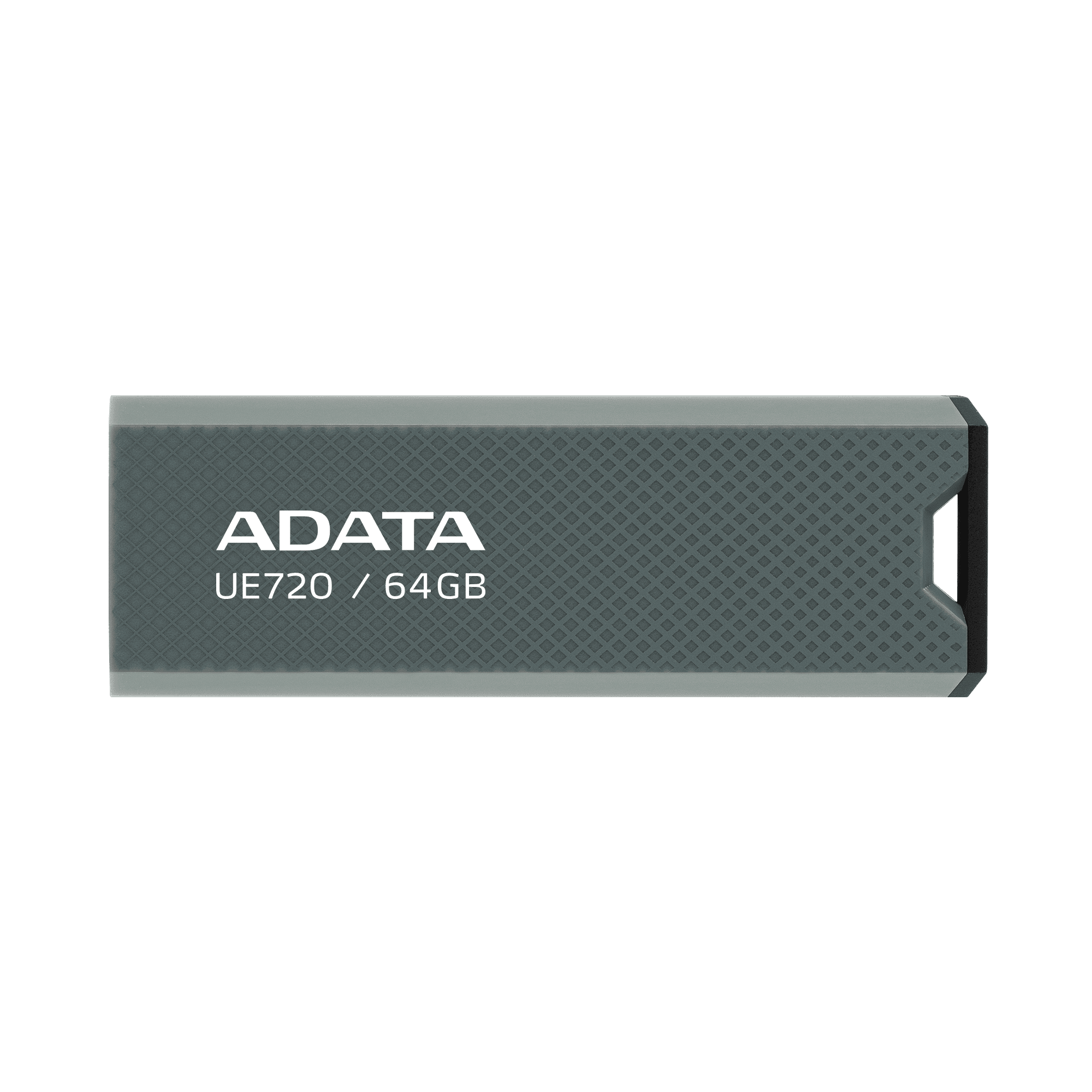 محرك أقراص فلاش ADATA UE720 USB 3.2 من الجيل الثاني - 10 جيجابت في الثانية، 550/450 ميجابايت/ثانية، تصميم منزلق بدون غطاء، 64 جيجابايت، رمادي
