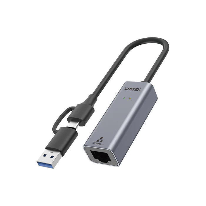 محول UNITEK من USB إلى إيثرنت جيجابت، محول شبكة LAN عالي السرعة بسرعة 1000 ميجابت في الثانية، محول USB 3.0 إلى RJ45، اتصال إنترنت سلكي بنظام التوصيل والتشغيل لأجهزة اللابتوب، ماك بوك، الكمبيوتر الشخصي وأجهزة USB