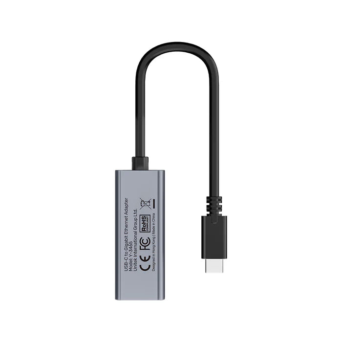 محول UNITEK من USB-C إلى RJ45 إيثرنت جيجابت، محول شبكة LAN بسرعة 1000 ميجابت في الثانية، USB-C بسرعة 5 جيجابت في الثانية، توصيل وتشغيل، رمادي فضائي