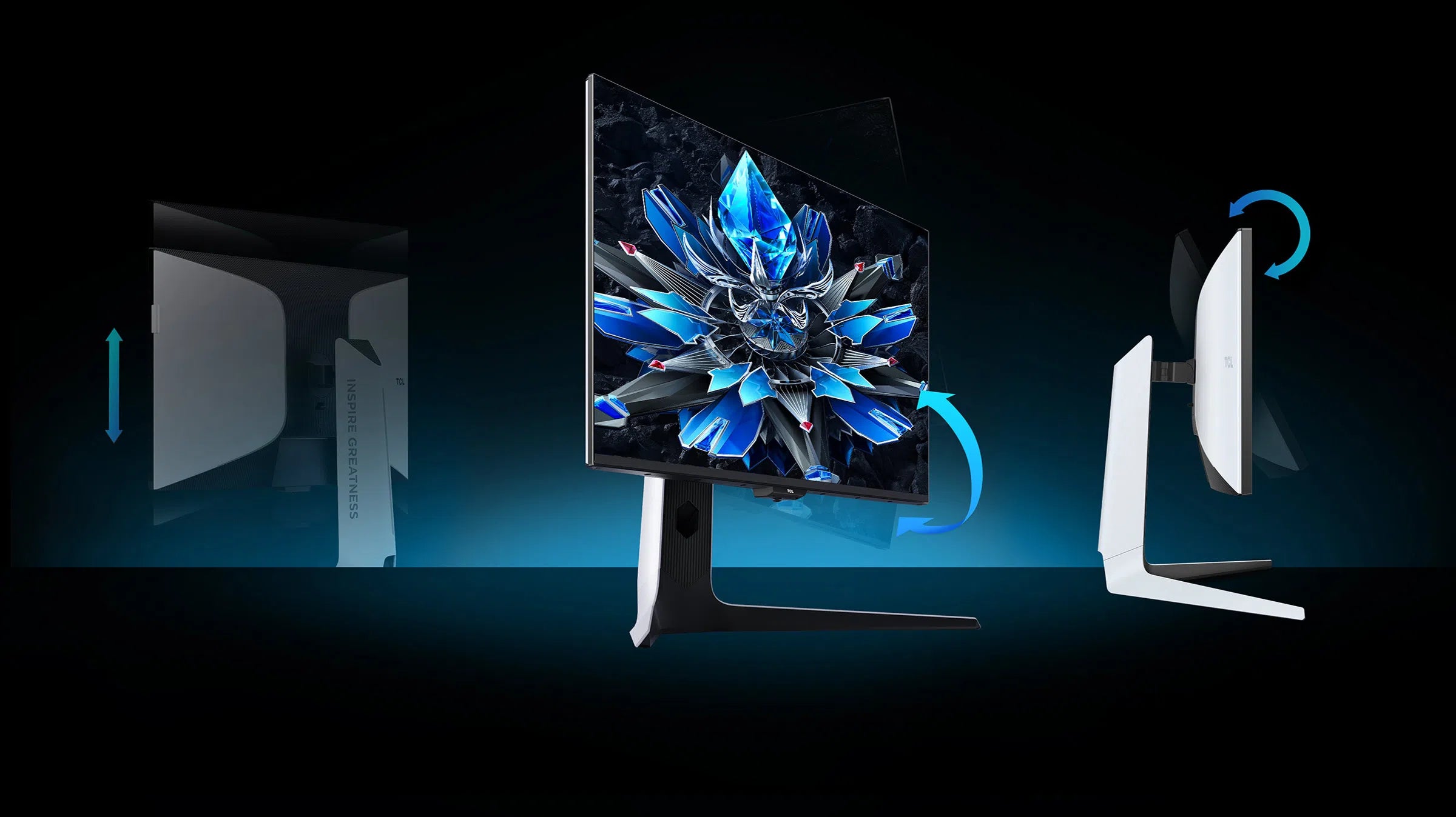 TCL 27R73Q 27" HDR Professional Monitor – 4K, 240Hz, HDR1600, 1100+ Local Dimming Zones, QLED, FAST-HVA