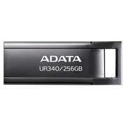 محرك أقراص فلاش ADATA UR340 USB 3.2 سعة 256 جيجابايت - صغير الحجم، هيكل معدني، مقاوم للماء، مناسب لسلسلة المفاتيح