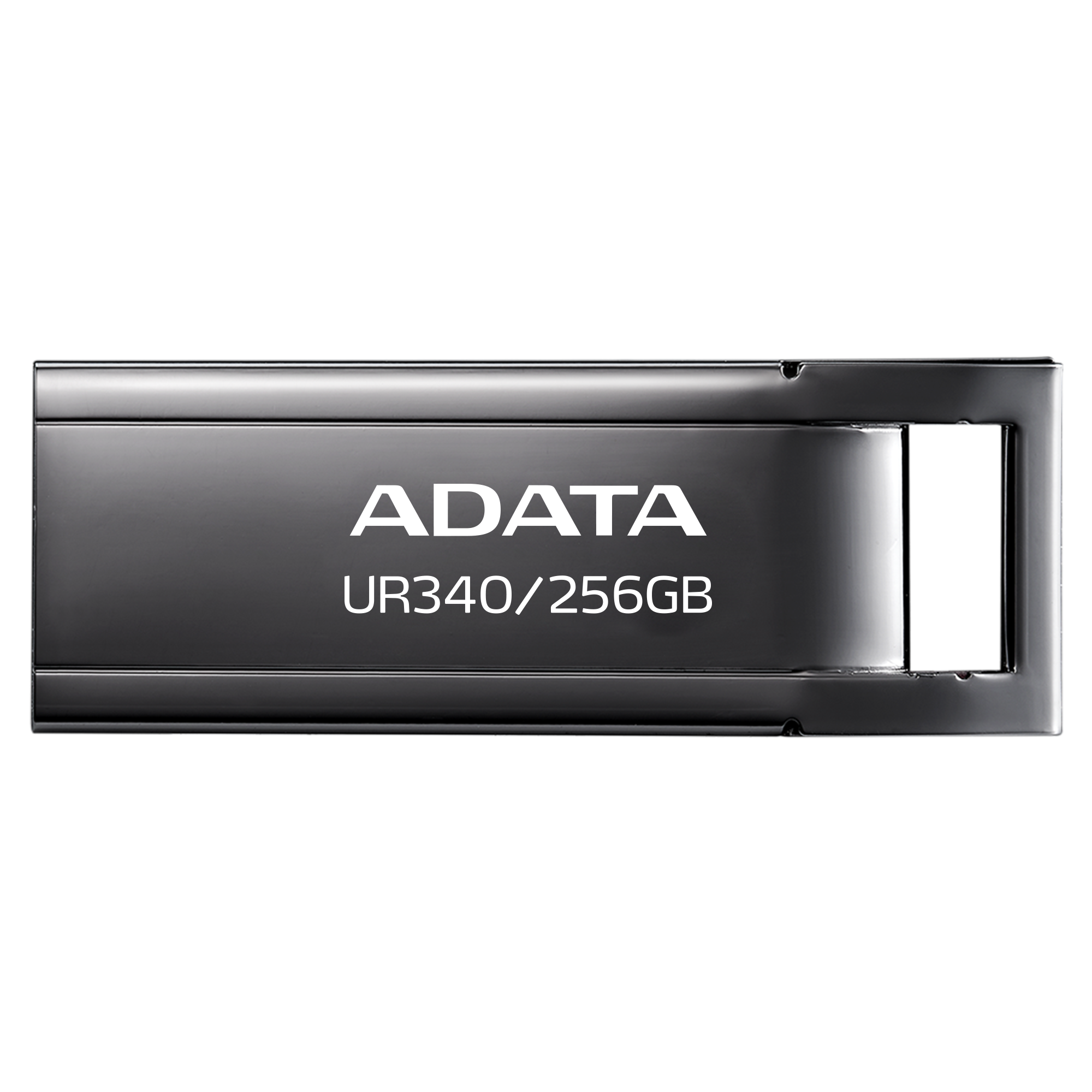 محرك أقراص فلاش ADATA UR340 USB 3.2 سعة 256 جيجابايت - صغير الحجم، هيكل معدني، مقاوم للماء، مناسب لسلسلة المفاتيح