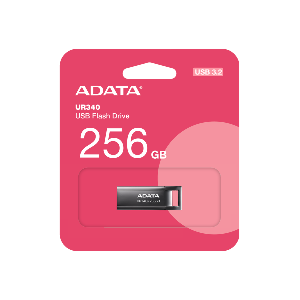 ADATA UR340 USB 3.2 Flash Drive Waterproof Dustproof Capless Glossy Bl ...