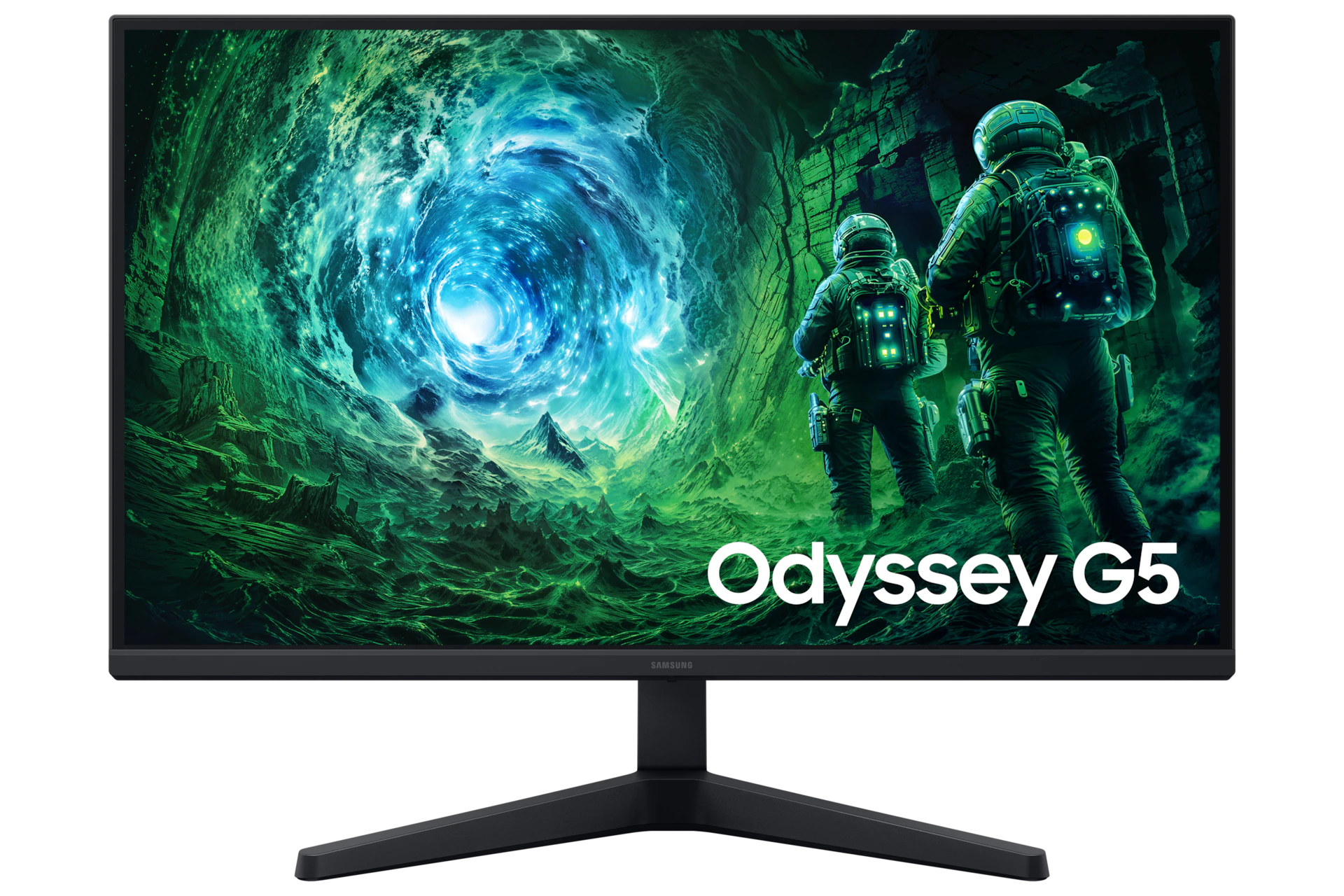شاشة Samsung Odyssey G5 G53F مقاس 27 بوصة بدقة QHD وتردد 200 هرتز بلوحة IPS مخصصة للألعاب