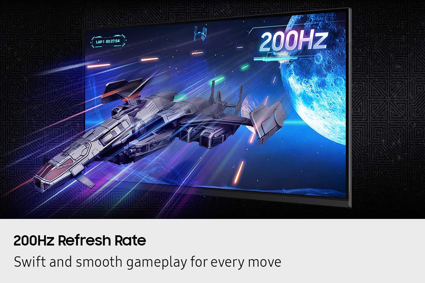 شاشة Samsung Odyssey G5 G53F مقاس 27 بوصة بدقة QHD وتردد 200 هرتز بلوحة IPS مخصصة للألعاب