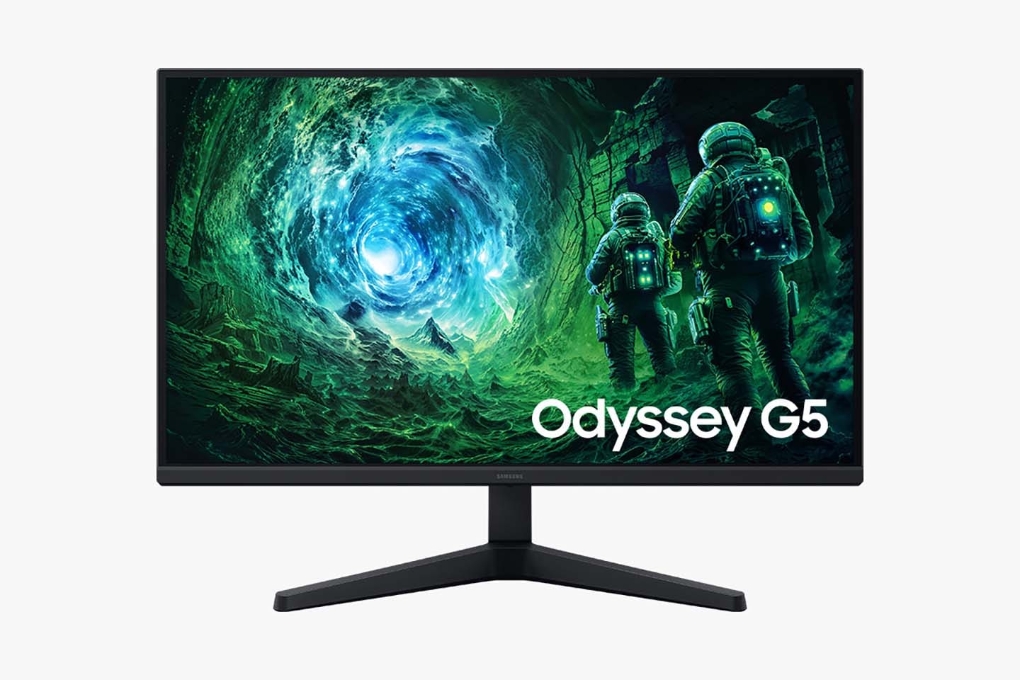 شاشة Samsung Odyssey G5 G53F مقاس 27 بوصة بدقة QHD وتردد 200 هرتز بلوحة IPS مخصصة للألعاب