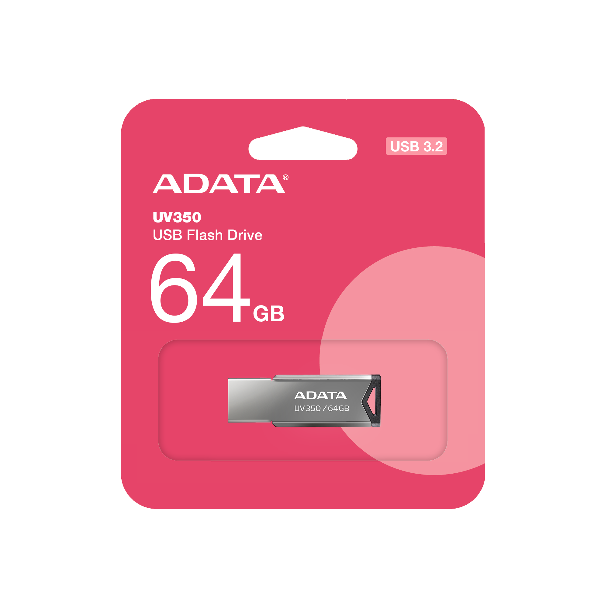 ADATA UV350 Metal USB 3.2 Flash Drive - 64 GB