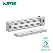 قفل باب مغناطيسي VIANS 280KG VI-280ASW من الفولاذ المقاوم للصدأ مقاوم للماء ٦٠٠ رطل EM Lock