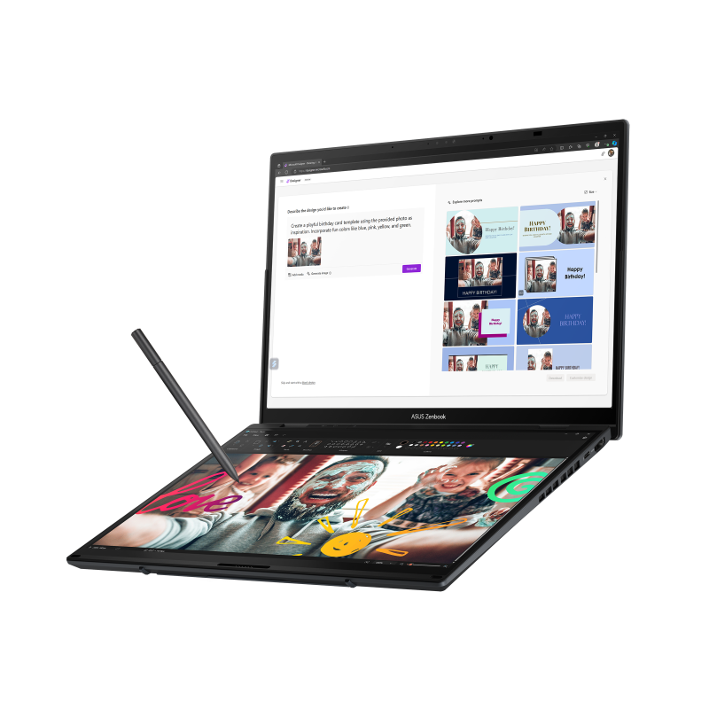 ASUS Zenbook DUO Touch screen  UX8406MA-QL232W  Laptop - 14” 120Hz OLED -Core Ultra 7 155H - 16GB  RAM - 1TB  SSD - Shared - Windows 11