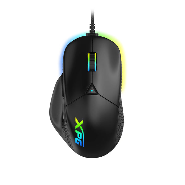 XPG ALPHA Wired Gaming Mouse - Black w/ RGB + Omron Switches | USB-C Connection | 6 Programmable Buttons PAW 3335 Sensor