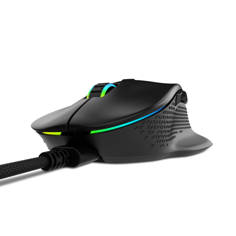 XPG ALPHA Wired Gaming Mouse - Black w/ RGB + Omron Switches | USB-C Connection | 6 Programmable Buttons PAW 3335 Sensor