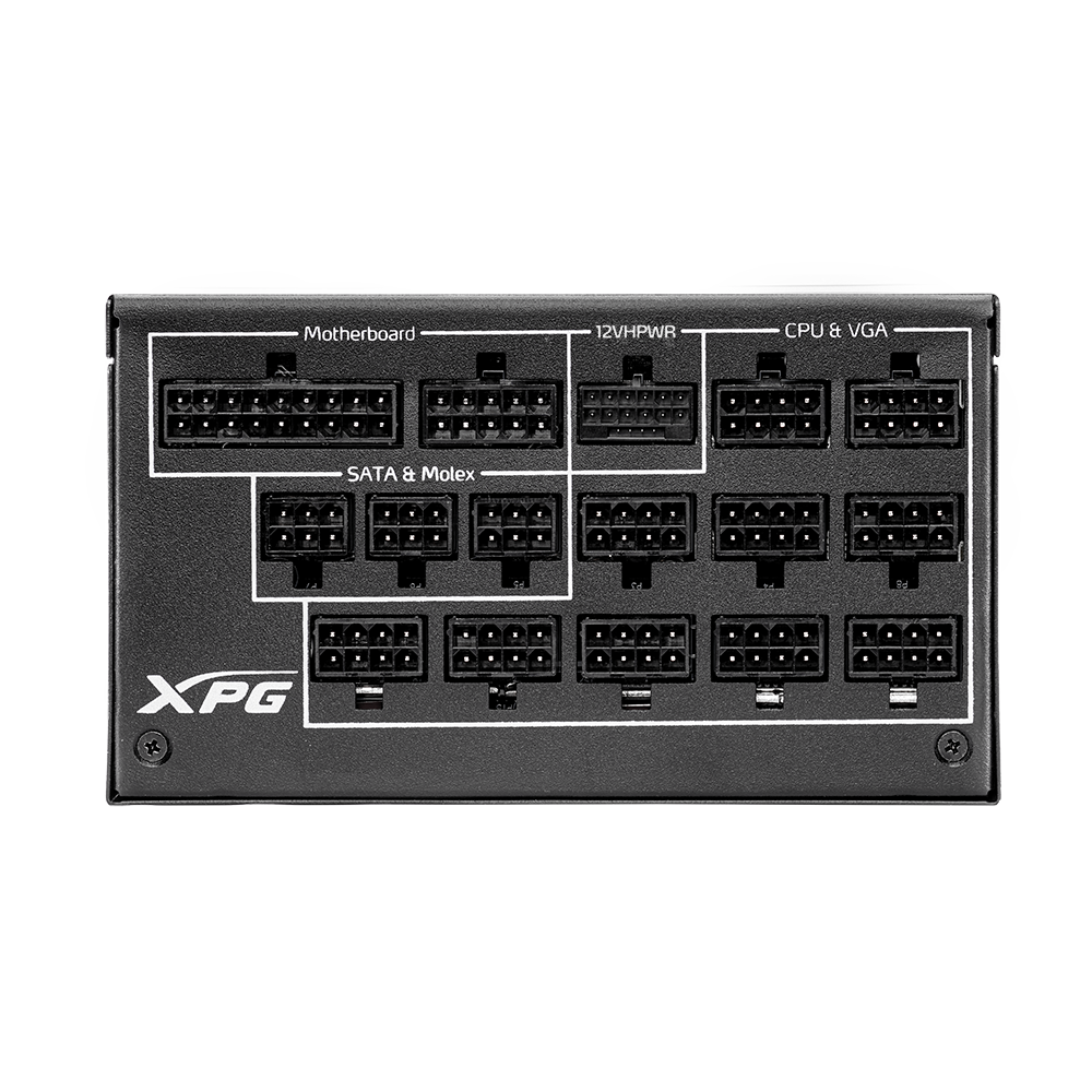 XPG CYBERCORE II 1300W PCIE 5 & ATX 3.0 Power Supply - Full Modular - 80 Plus and Cybenetics Platinum Certified