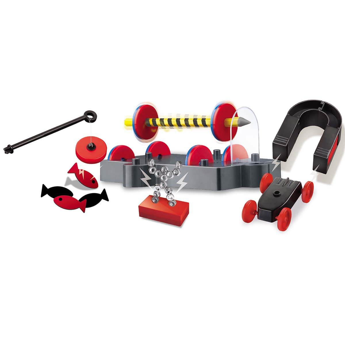 4M STEAM Deluxe Magnet Exploration Kit – 25 Magnetic Experiments with 40+ Components, Ages 8+, Model 05535