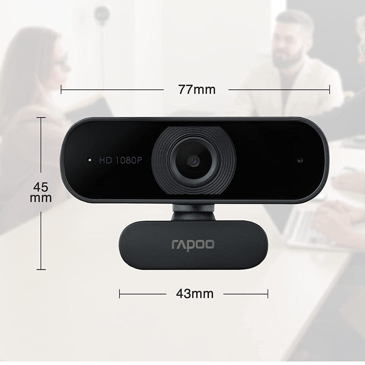 كاميرا ويب USB بدقة 1080p Full HD من Rapoo C260