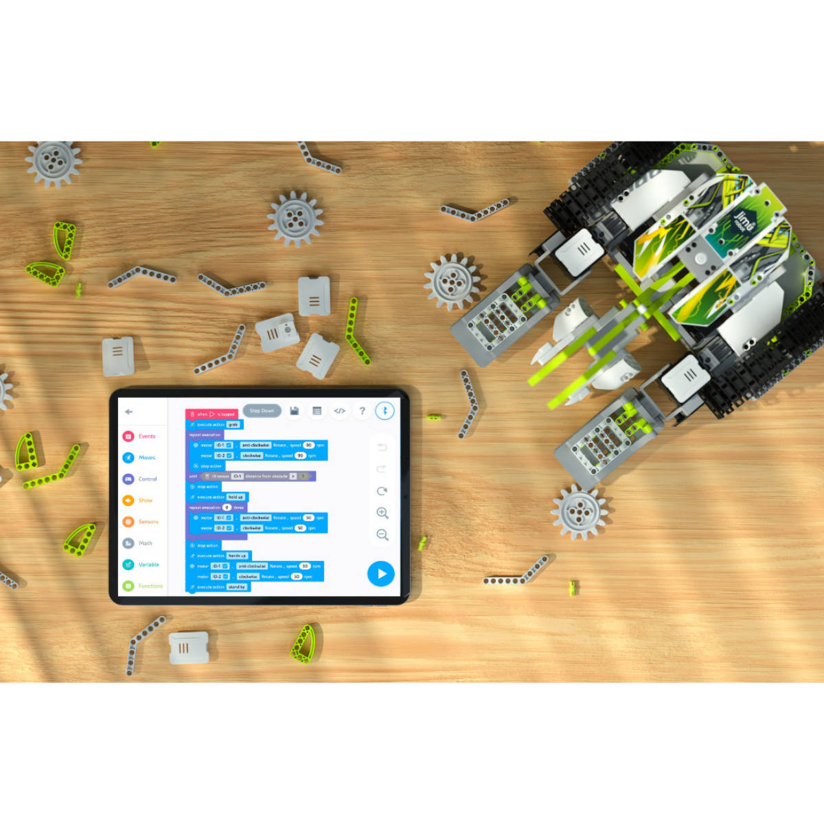 UBTECH Jimu Milagrow WarriorBot – مجموعة روبوتات قابلة للبرمجة بأكثر من 700 قطعة مع PRP وترميز Blockly لتعليم STEM