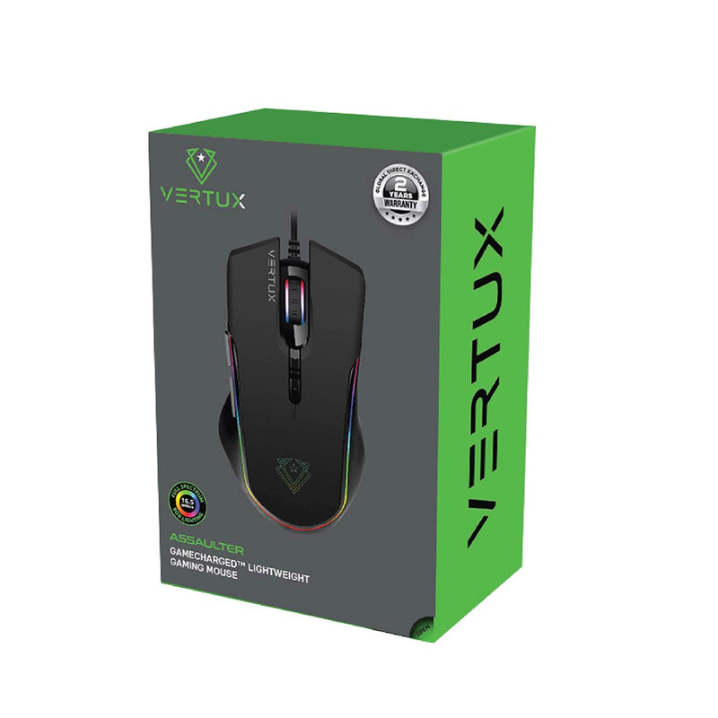 VERTUX Assaulter GameCharged Wired Gaming Mouse