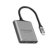 Promate 4K 60Hz High Definition USB-C to Dual HDMI Adapter MediaLink-H2