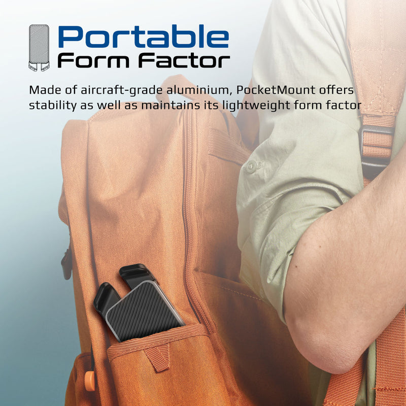 Promate PocketMount Alluminium Multi-Level Portable Laptop Stand