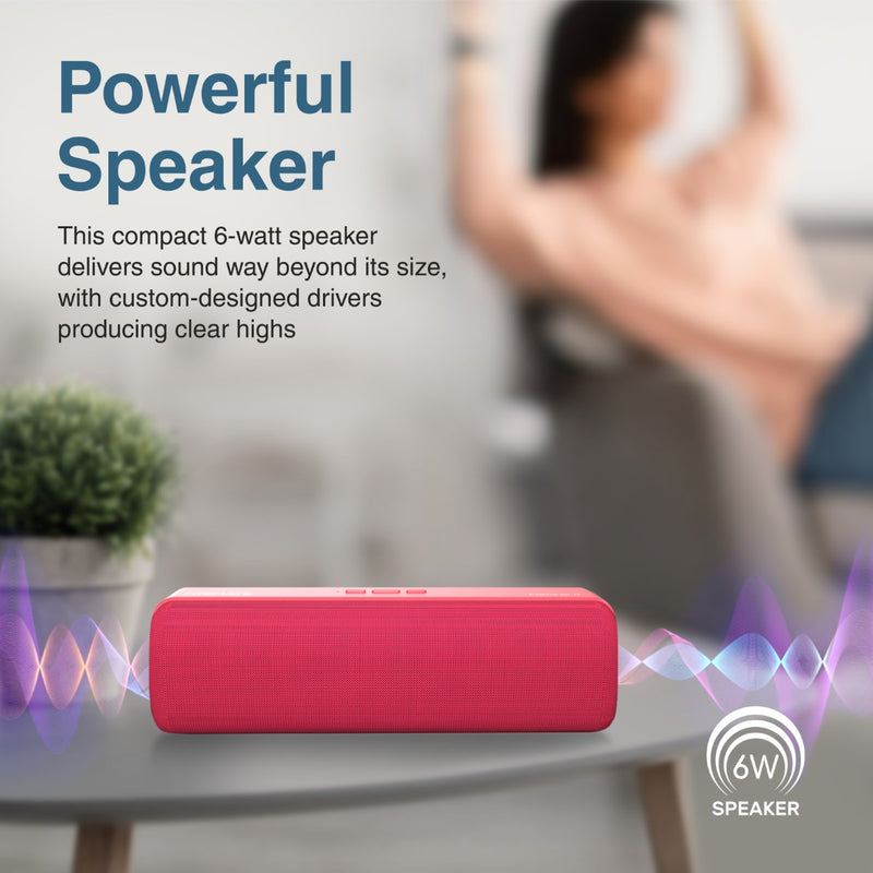 Promate 6W Wireless Portable Speaker • 4 Hour Playback time • Bluetooth v5.0 • AUX | TF | USB • Capsule-2