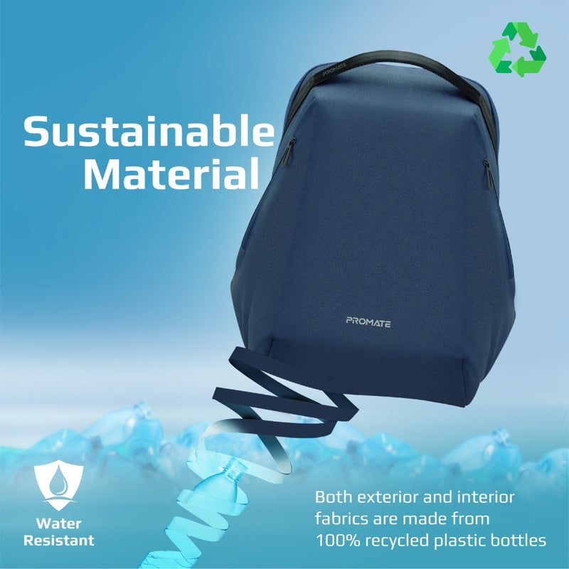 Promate EcoPack-BP Backpack for 15.6" Laptops