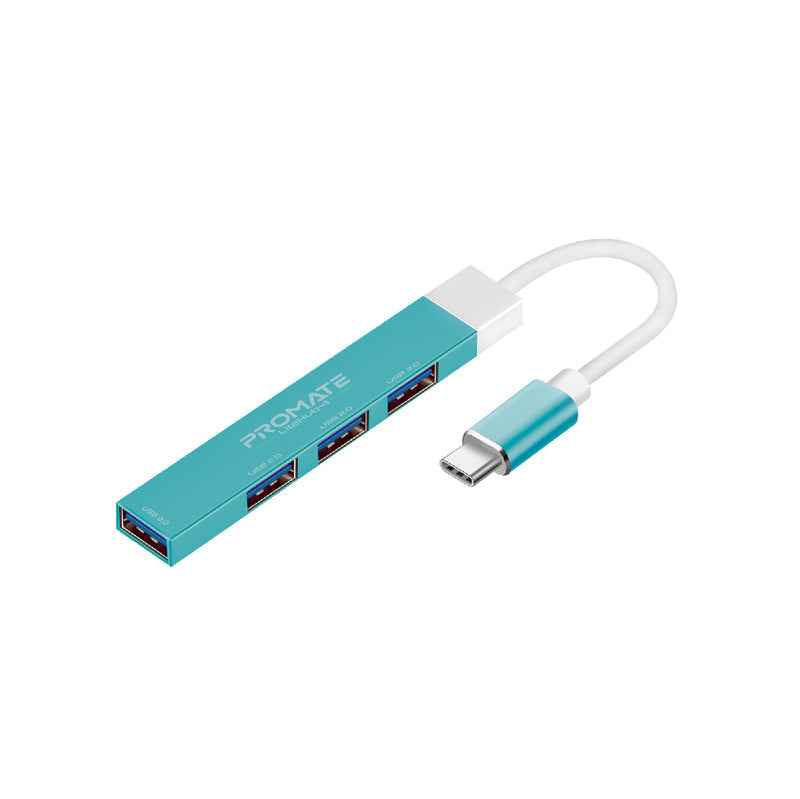 Promate 4-in-1 Multi-Port USB-C Data Hub - LiteHub-4