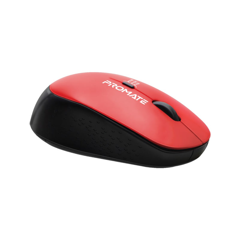 Promate 1600DPI MaxComfort Ergonomic 2.4G Wireless Mouse - Tracker