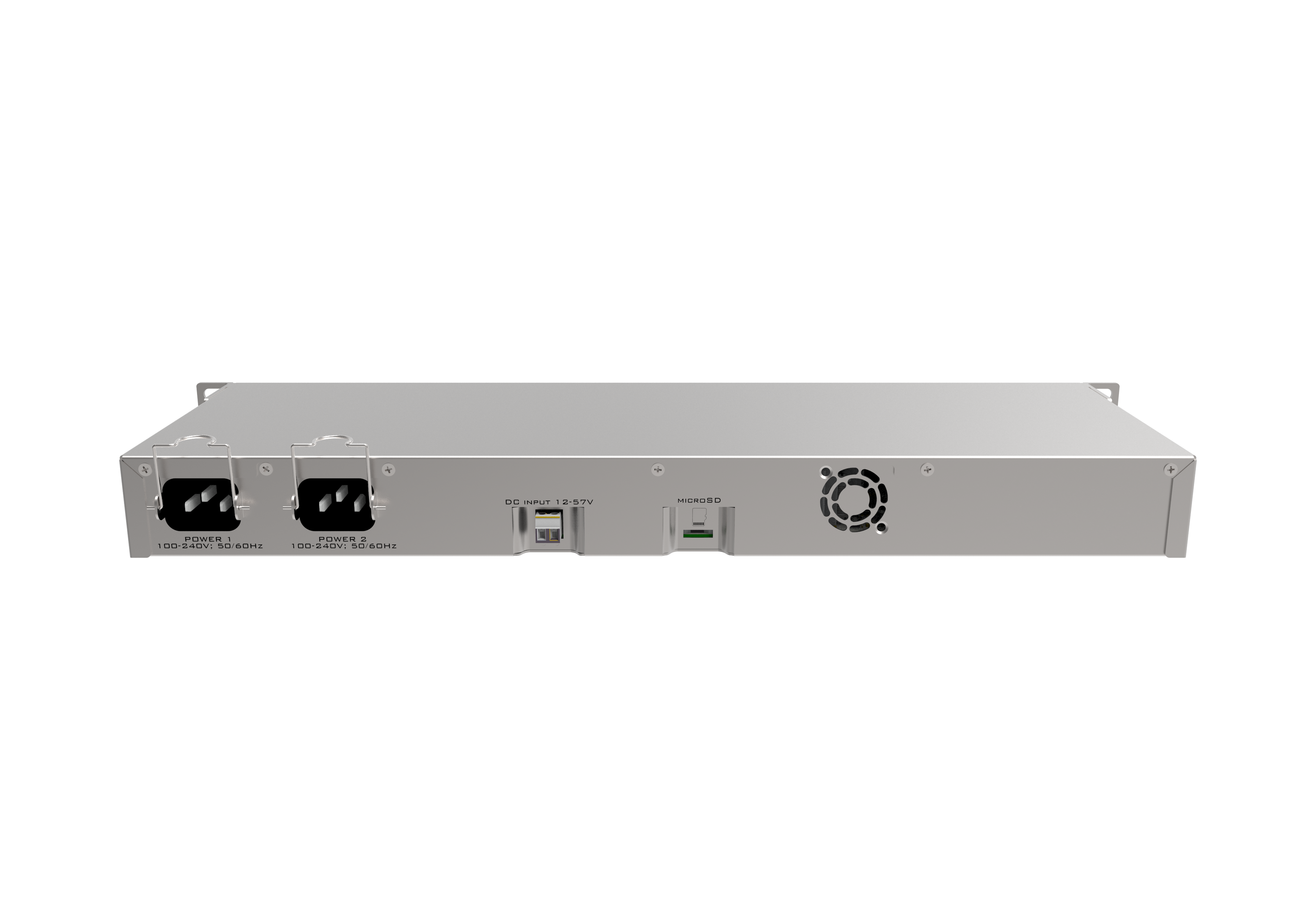 راوتر MikroTik RB1100x4 قابل للتثبيت في الرف، 13 منفذ جيجابت، معالج رباعي النواة، RouterOS، راوتر مؤسسي 1U