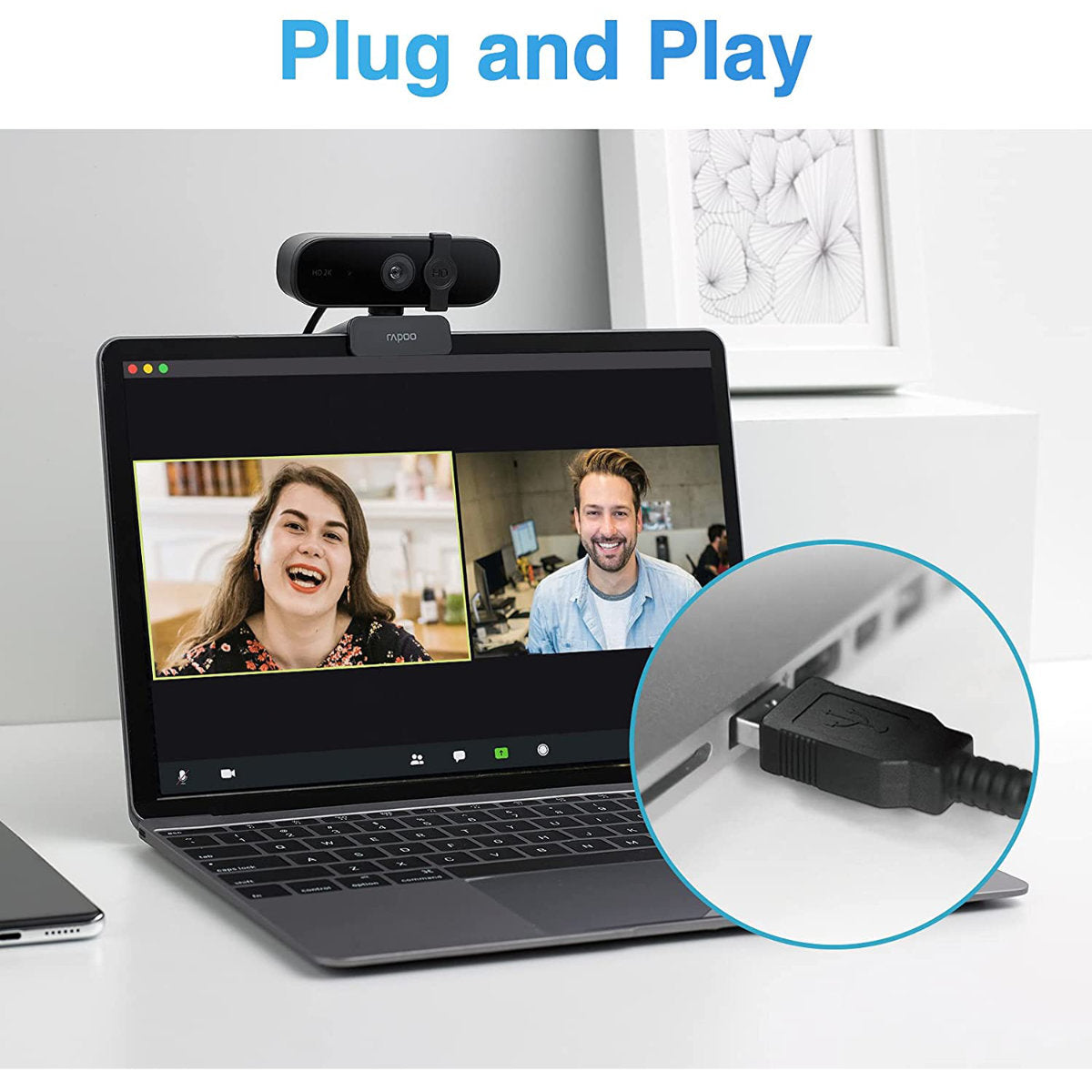 Rapoo C280 2K HD 1440p USB Webcam