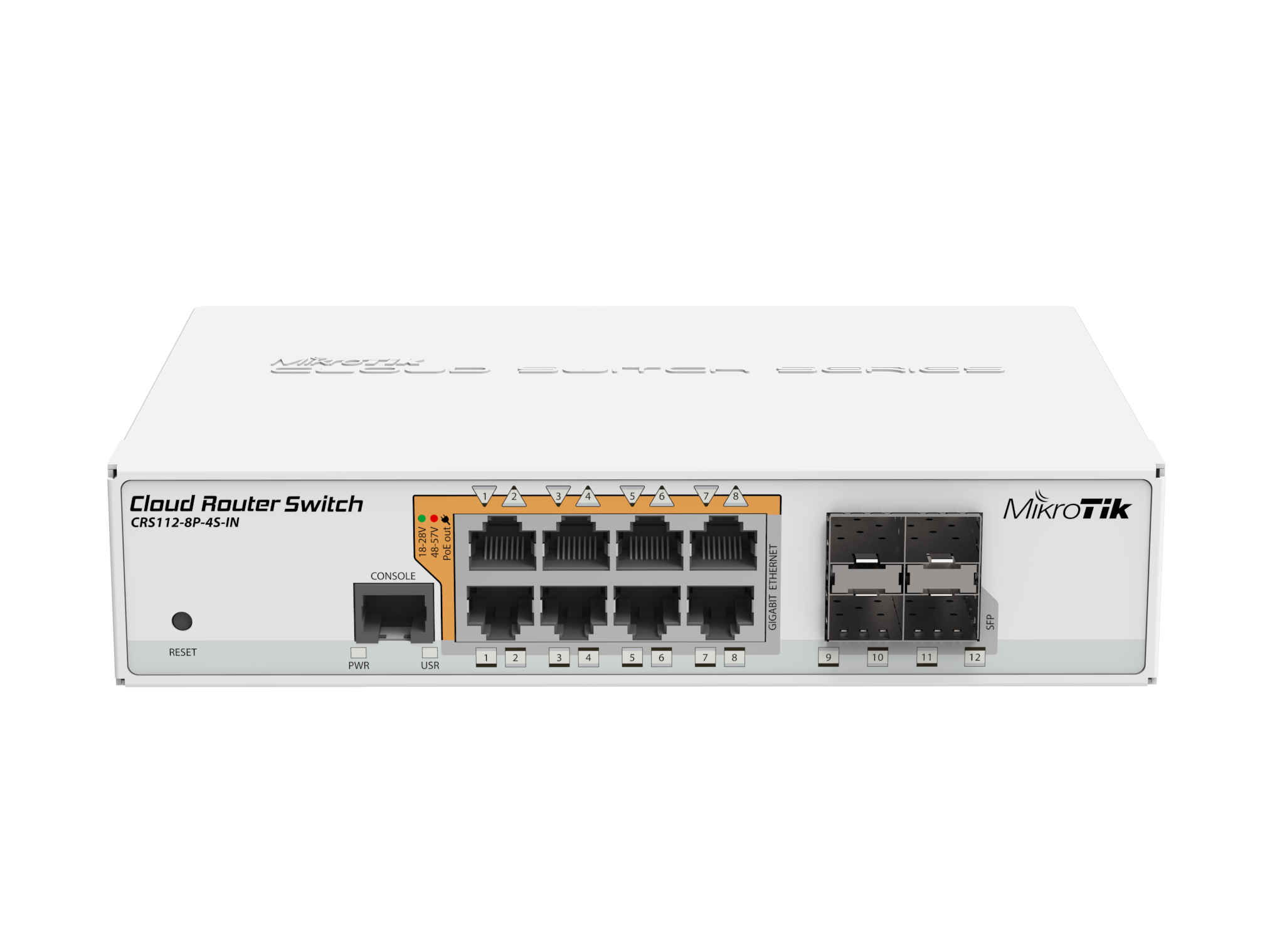 MikroTik Cloud Router Switch (CRS112-8P-4S-IN) - مستوى الترخيص 5